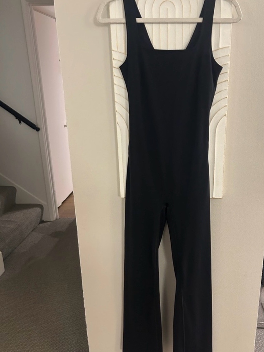 SPANX BOOTY BOOST Black Square-Neck Jumpsuit - Picture 6 of 6